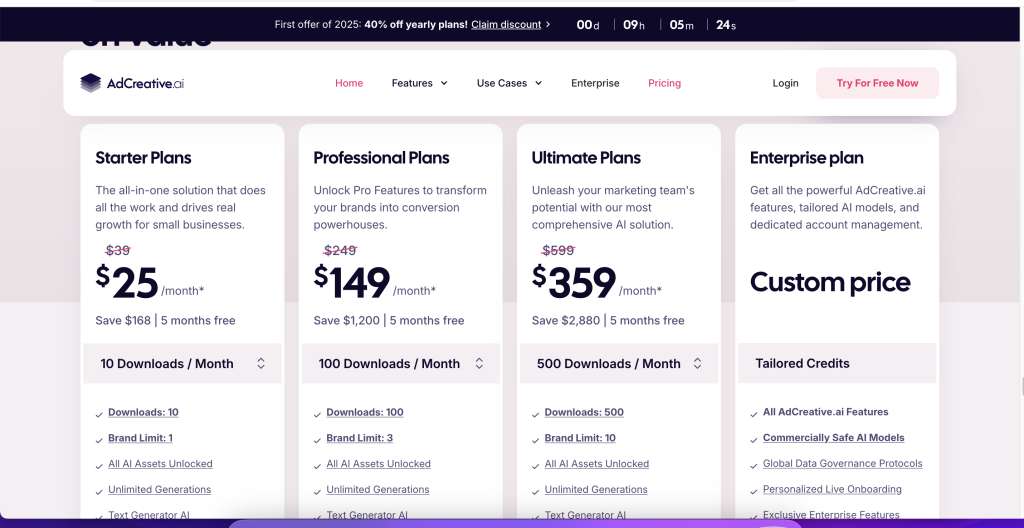 AdCreative.ai pricing